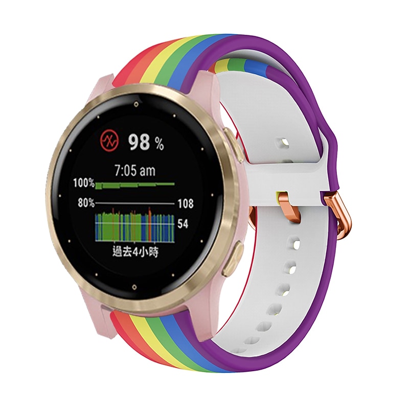 2025年 時計バンド のために ガーミン Forerunner 265S 255S Venu 3S 2S Vivoactive 4S 3S 2S Vivomove 3S 18mm シリコーン 置換 ストラップ 18mm スポーツバンド リストバンド  コレクション – $10.99 –P6
