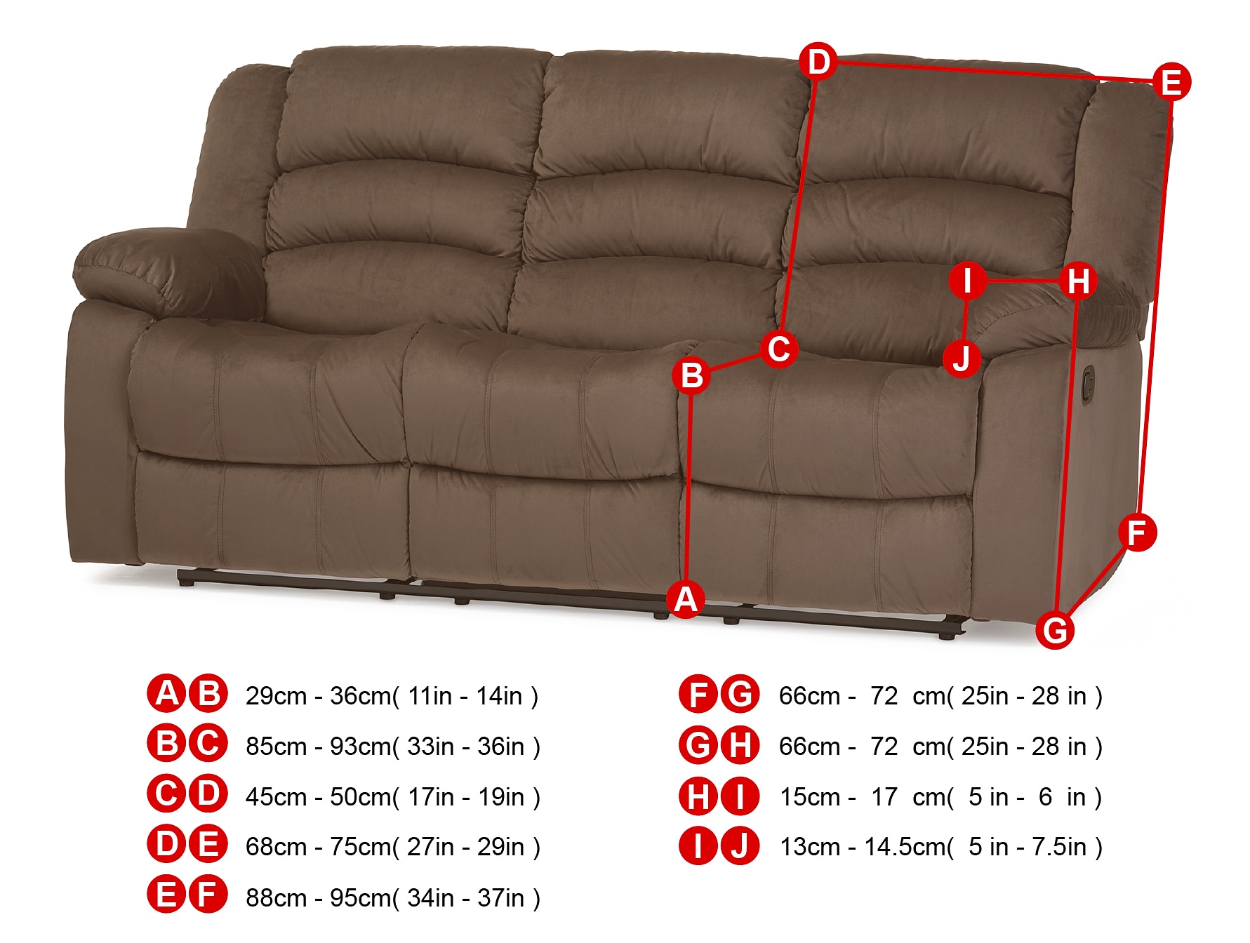 Recliner Sofa Slipcover Couch Covers for 3 Cushion Couch - TAOCOCO – Taococo