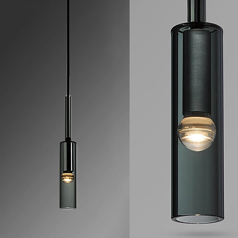 Lampadario design singolo 7 cm in vetro elettrolitico led stile nordico 220-240v del 2025 a $160.99 –P5