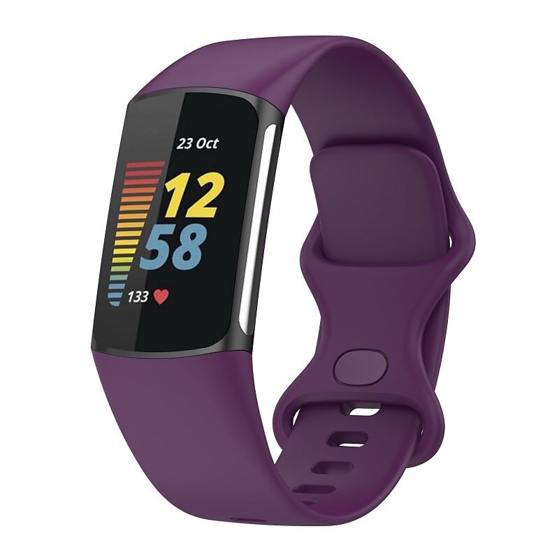 2025年 時計バンド のために Fitbit Charge 5 シリコーン 置換 ストラップ ソフト 高通気性 リストバンド  コレクション – $11.99 –P19