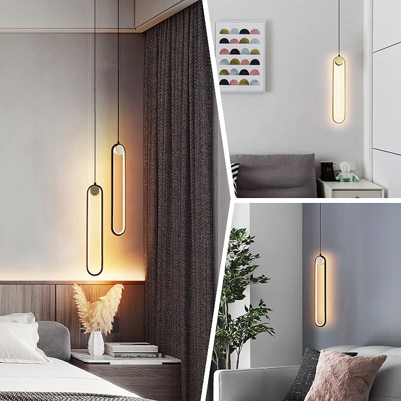 8,3 cm lumina pandantiv cu design unic, finisaj vopsit din aliaj de aluminiu condus stil nordic 220-240v 2025 - $140.99 –P7