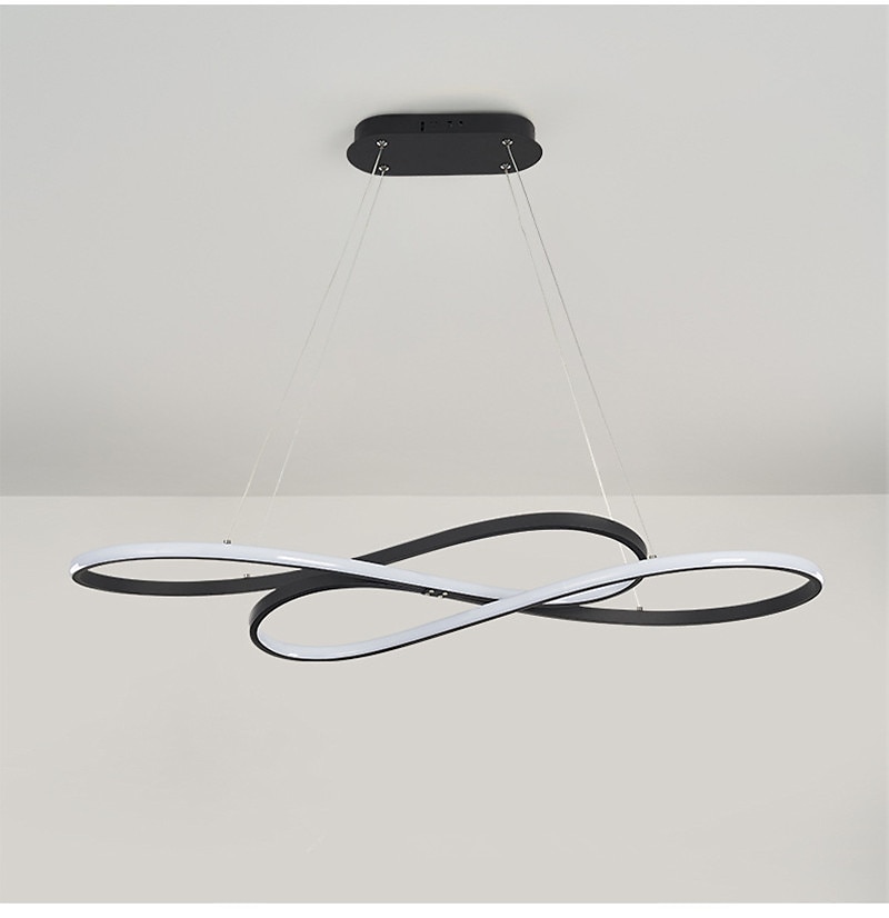 Lampadario design singolo 100 cm metallo stile artistico stile moderno elegante finiture verniciate led moderno 220-240v del 2025 a $515.99 –P7