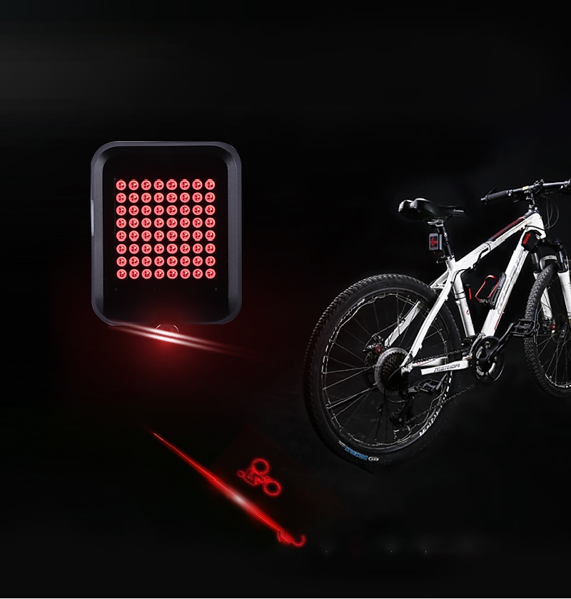 Rücklicht, Led Rücklichter USB Intelligent wiederaufladbar, Bremsinduktion,  Ipx6 wasserdichtes Fahrrad Rücklicht, Warnleuchte für Rennrad Bremsen (b