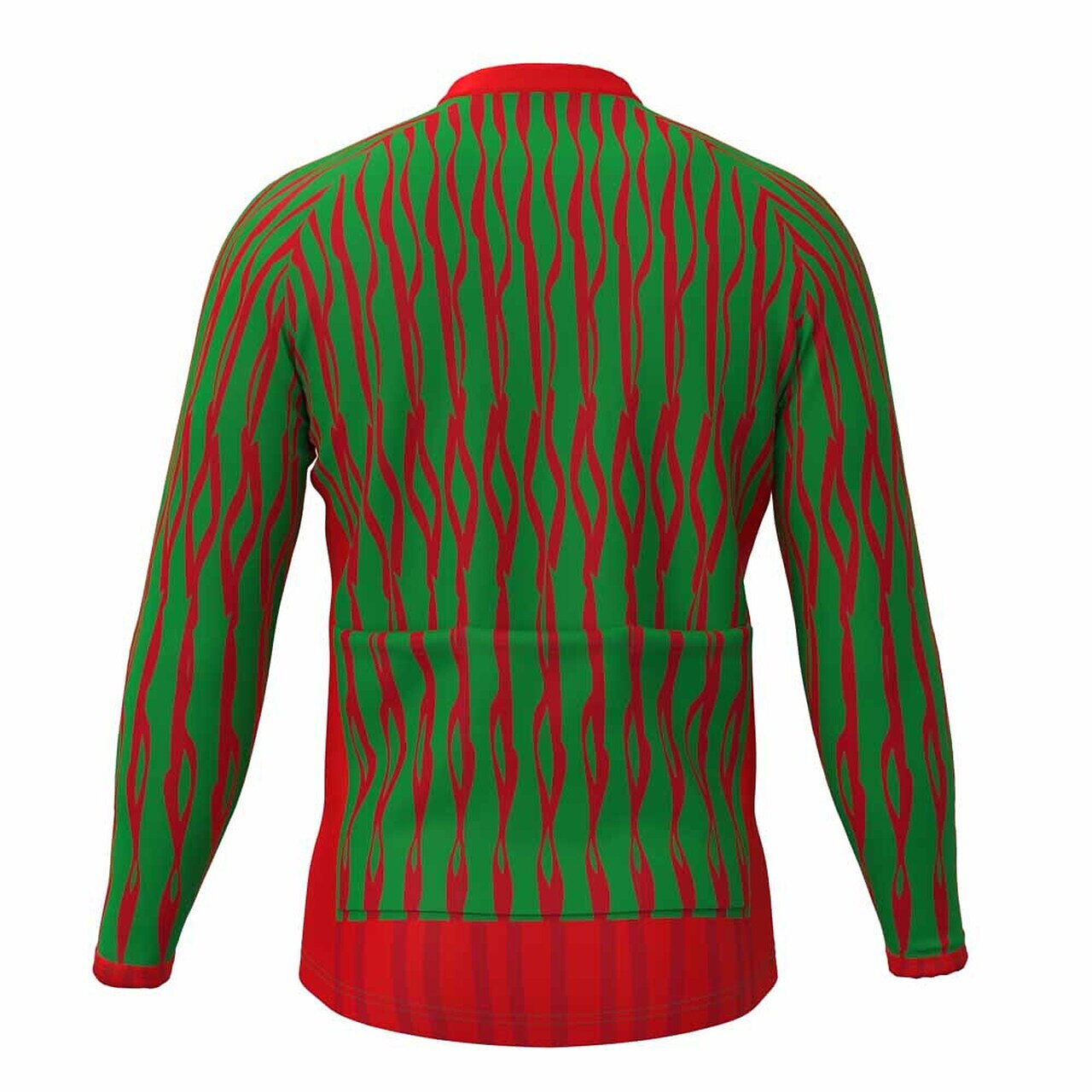Herren Radtrikot Grafik Linien / Wellen Hässliche Weihnachten Langarm Fahhrad Oberteil mit 3 Gesäßtaschen Mountainbike MTB Straßenradsport Schnelltrocknend Reflektierende Streifen Rückentasche 2025 - $34.99 –P2