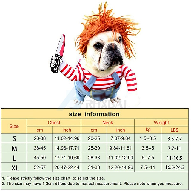 hunddräkt,hund katt hundkläder hundkläder valpkläder hundkläder cosplay 1 kostym bomullsblandning hund katt kostym för halloween 2025 - $30.99 –P4