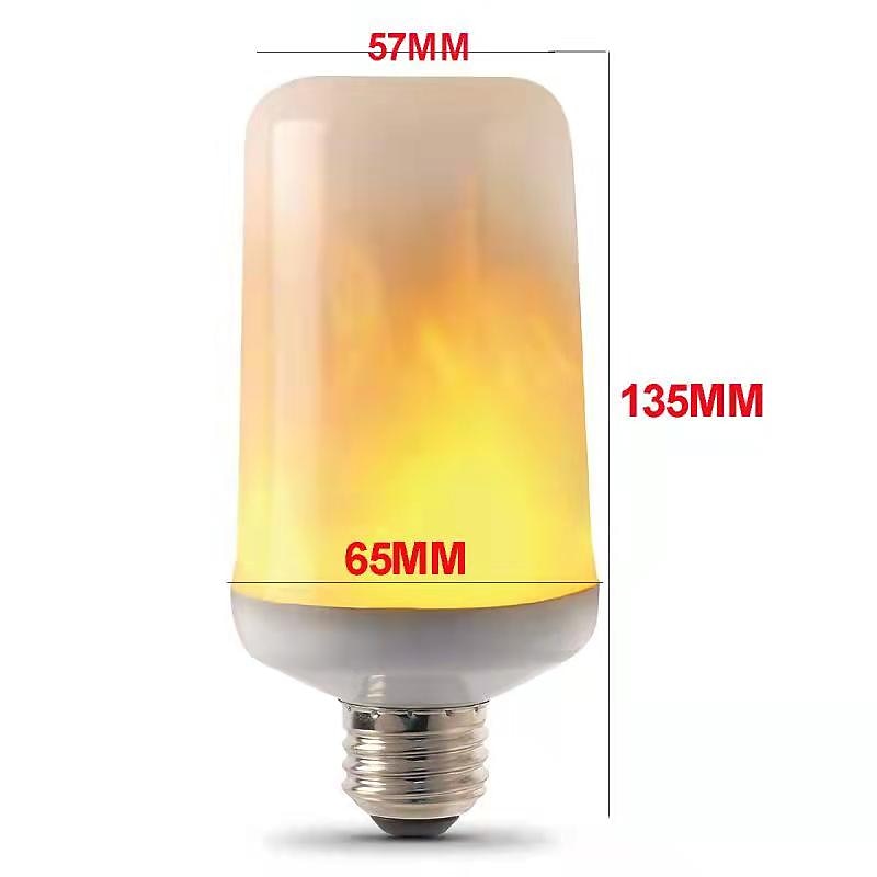 Ampoule de feu à effet de flamme LED E26-E27 Base 4 modes avec effet à l'envers Halloween Décoration d'ambiance de Noël 8W AC85-265V de 2025 ? $9.49 –P11