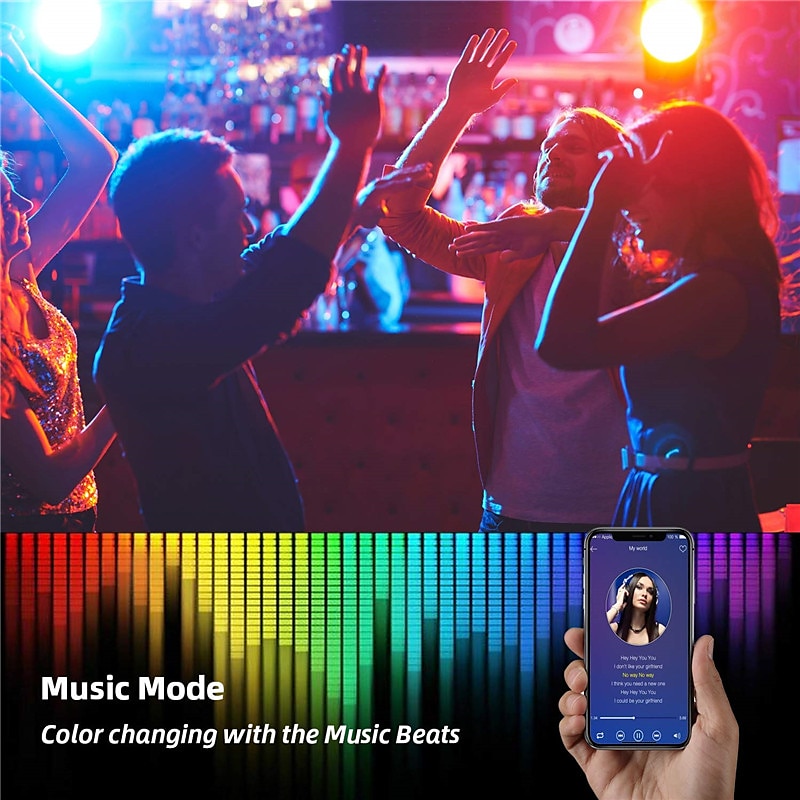 RGB Waterproof Smart Neon Rope Light Kit, Silicone LED Strip Lights 3M, 5M, or 2x5M Bluetooth App Control, Dimmable, Music Sync, Multi-Color, DIY Cuttable 2025 - $59.99 –P12