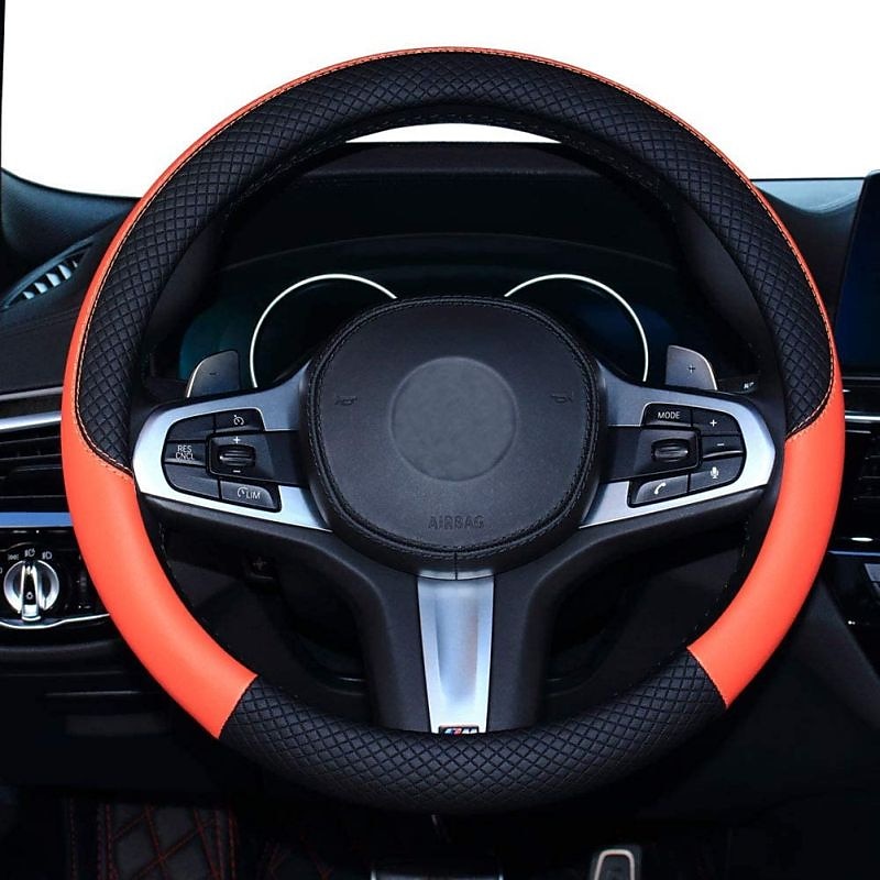 coprivolante per auto in pelle universale antiscivolo da 15 pollici&amp;amplificatore; inodore del 2025 a $27.99 –P12
