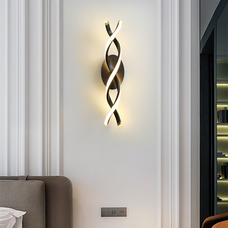 Lightinthebox Wall Light LED Bedroom Bedside Lamp Aluminum Creative Modern Simple Design Hotel Background Wall Staircase Personalized Aisle Lamp 2025 - $141.99 –P4