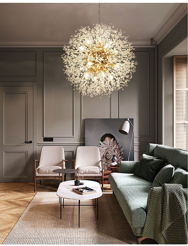 40/50/55/60 εκ. led μενταγιόν φωτιστικό σπούτνικ σχέδιο υδρόγειο μεταλλικό μοντέρνο στυλ υδρόγειο floral στυλ επιμεταλλωμένο καλλιτεχνικό μοντέρνο 220-240v 2026 - $250.59 –P11