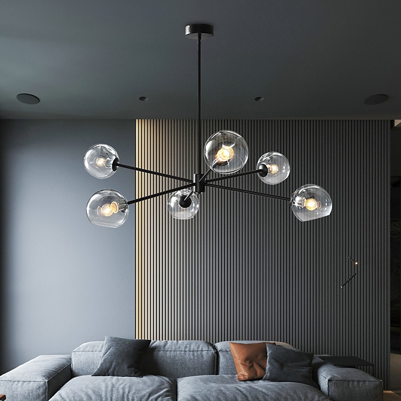 95 cm pingente sputnik design led luzes de montagem embutida led metal galvanizado acabamentos pintados modernos 220-240v de 2025 por $601.99 –P2