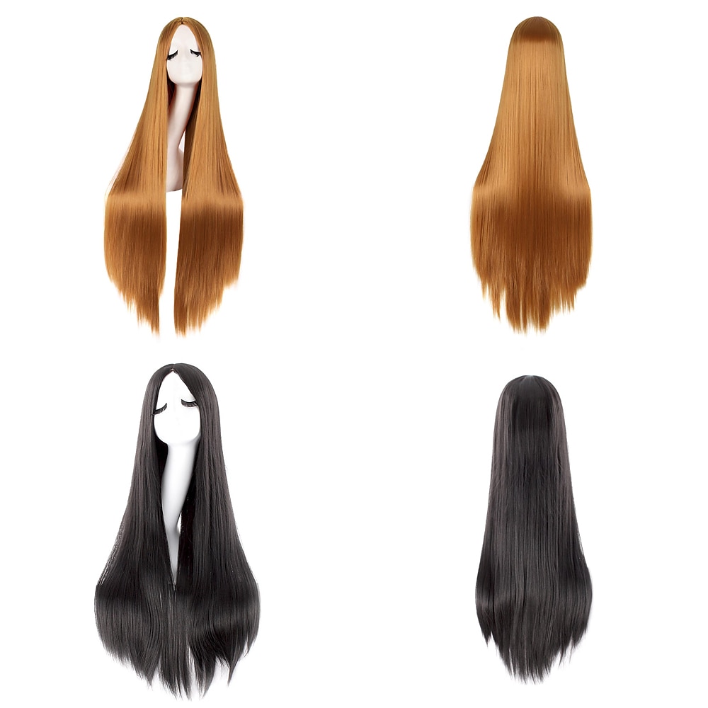 Black Wigs for Women The Addams Family Wig Long Black Wig Cosplay Wig Synthetic Wig Cosplay Wig Long Azure Light Brown Lake Blue Blonde Pink Synthetic Hair 34 Inch Women'S Halloween Wigs 2025 - $20.99 –P1
