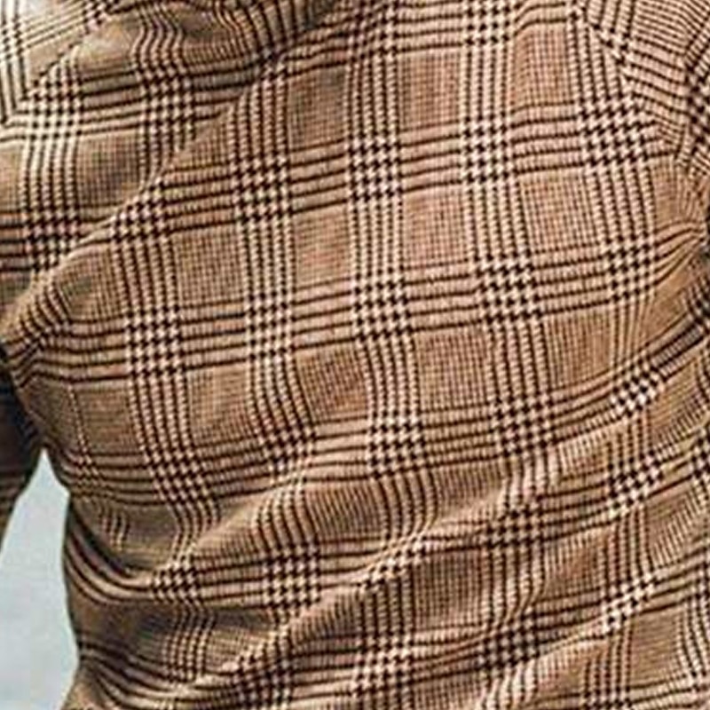 2025年 男性用 Tシャツ タートルネックシャツ 長袖シャツ 長袖 ロールカラー レギュラーカラー 秋冬 チェック 千鳥格子 ライトウェイト 筋 スリムフィット バケーション カジュアル 祝日 ブラック / ホワイト ブラック イエロー メンズトップTシャツ  コレクション – $16.49 –P4