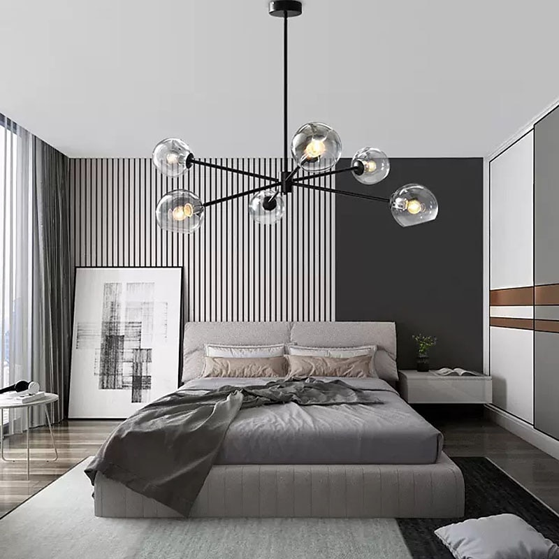 95 cm pingente sputnik design led luzes de montagem embutida led metal galvanizado acabamentos pintados modernos 220-240v de 2025 por $601.99 –P9