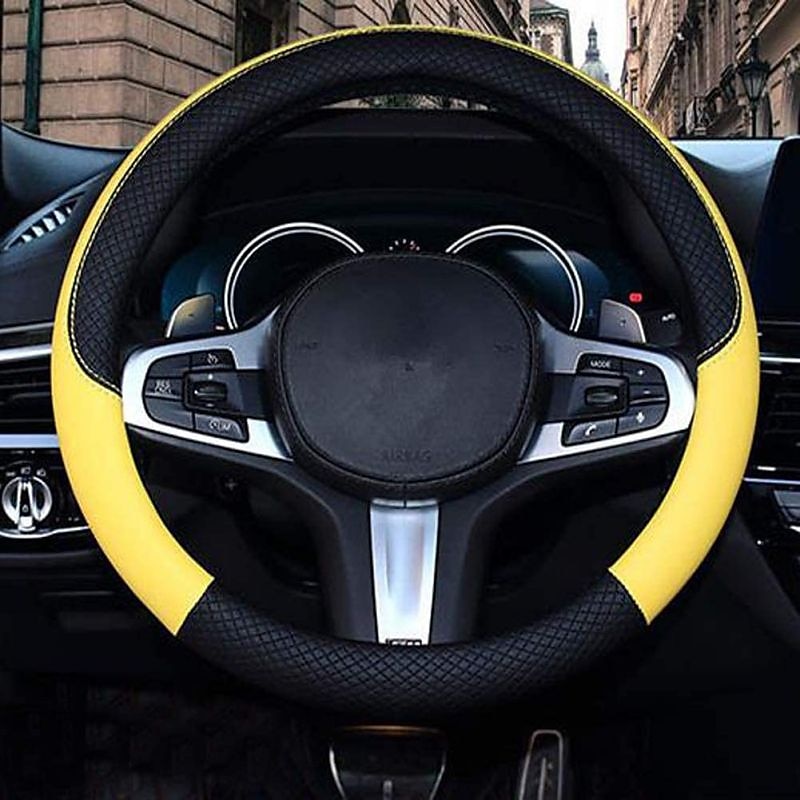 coprivolante per auto in pelle universale antiscivolo da 15 pollici&amp;amplificatore; inodore del 2025 a $27.99 –P13