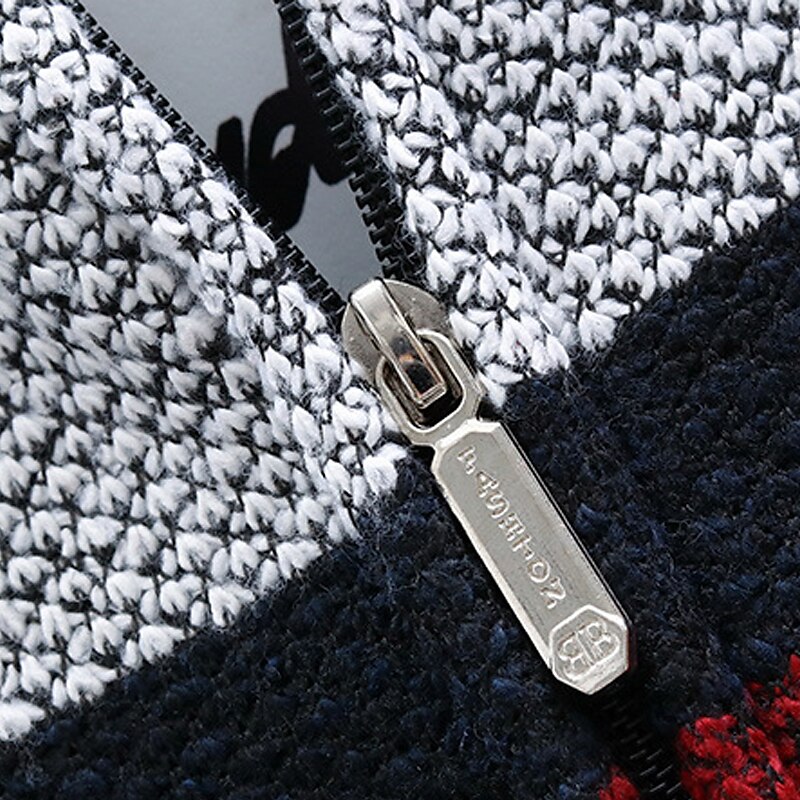 Per uomo Felpa Cardigan Maglione con zip Giacca maglione Maglione in pile Maglia Lavorato a maglia Color Block Colletto alla coreana Moda Esterno Interni Abbigliamento Inverno Autunno Blu Grigio scuro del 2025 a $25.99 –P13
