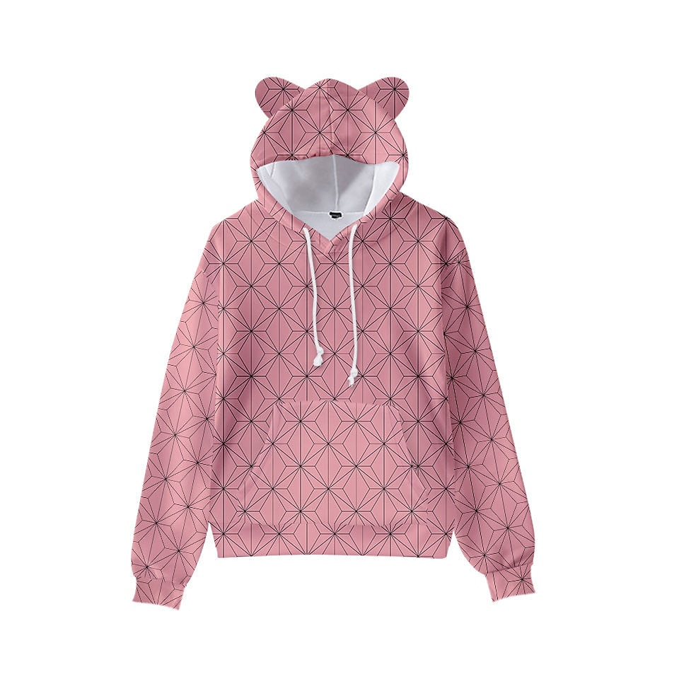 Kamado Nezuko Hoodie Anime Cartoon Anime 3D 3D Cat Ear Harajuku For Boys Girls' Kid's Back To School 3D Print 2025 - $24.99 –P1