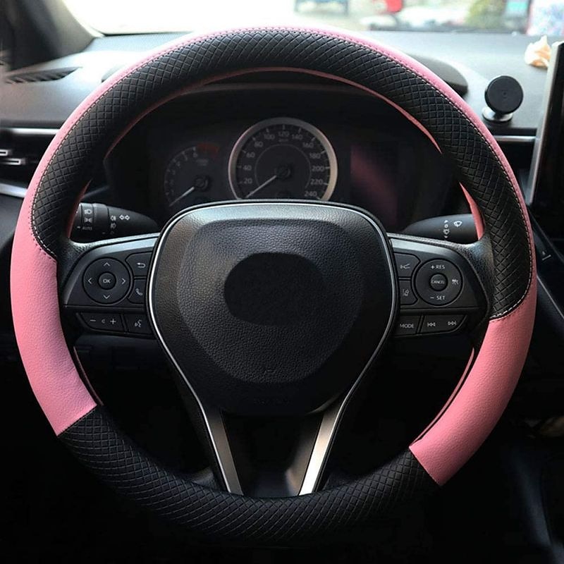 coprivolante per auto in pelle universale antiscivolo da 15 pollici&amp;amplificatore; inodore del 2025 a $27.99 –P10