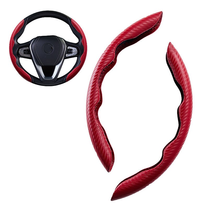 coprivolanti coprivolante modello in fibra di carbonio per donna&amp;uomo, accessorio per auto sicuro e antiscivolo blu / rosa cipria / nero per universale tutti gli anni del 2025 a $24.99 –P8