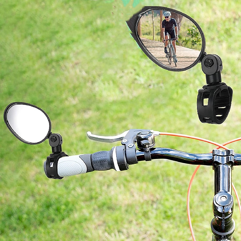 Bike Rear View Mirror MTB Handlebar Back Blind Mirror 360 rotate Flexible bmx 