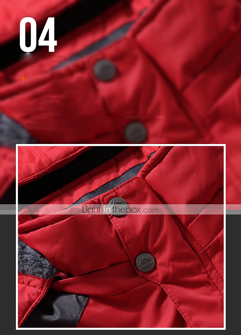 Herren Winterjacke Fleecejacke Soft Shell Jacke Windbreaker Klettern Wintersport warm Wasserdicht Mit Kapuze WASSERDICHT Winter Herbst Sportbekleidung Standard Rot Armeegrün Helles Schwarz Hellblau 2025 - $43.19 –P9