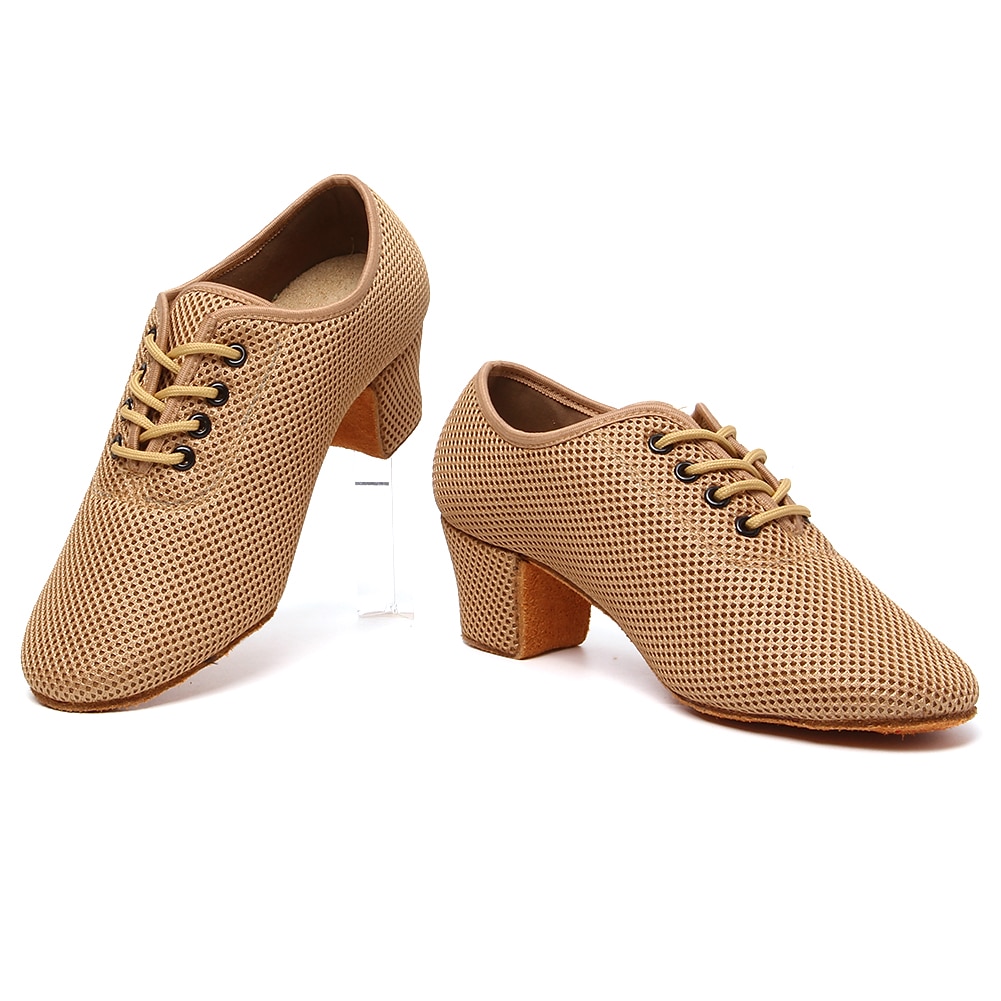 Mulheres Sapatos de Dança Latina Praticar tênis de dança para treinar Treino Espetáculo Sandálias com cadarço Sandálias com tiras Oxford Parte inferior de dois pontos Salto Grosso Dedo Fechado Adulto de 2025 por $46.99 –P16