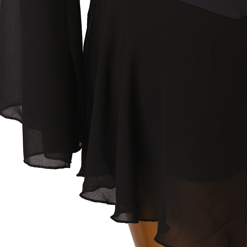 Šaty na bruslení Dámské Dívčí Buz Pateni Šaty Úbory Černá Burgundská fialová Námořnická modř Slátanina Síťka Spandex Vysoká pružnost Trénink Profesionální Soutěž Bruslařské oblečení Ručně vyrobeno 2026 - $112.99 –P7