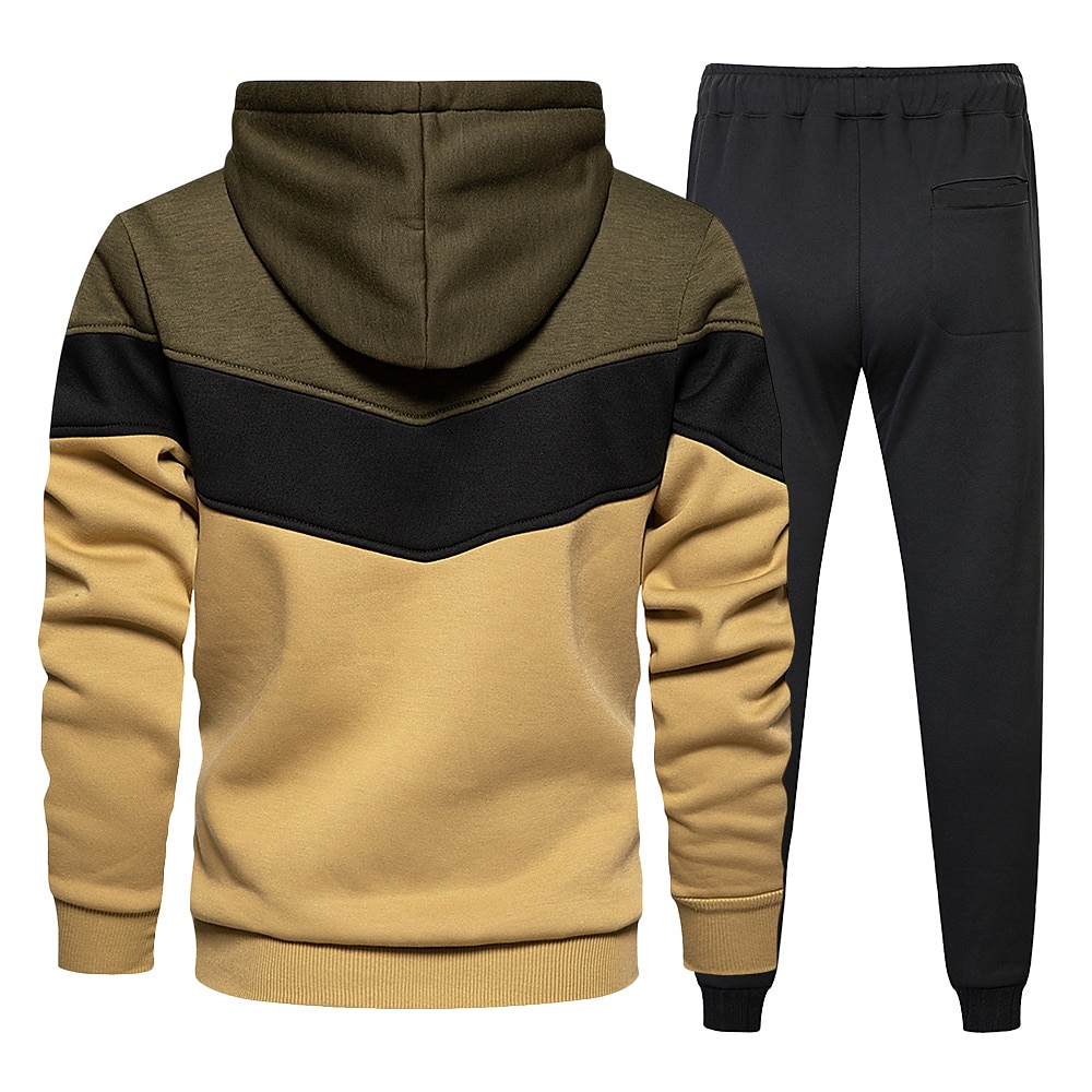 Hombre Tracksuit Sudadera 2 Piezas Calle Primavera Manga Larga Mantiene abrigado Transpirable Dispersor de humedad Aptitud física Corriendo Entrenamiento activo Ropa de deporte Ropa de Deporte Azul 2025 - $24.99 –P10