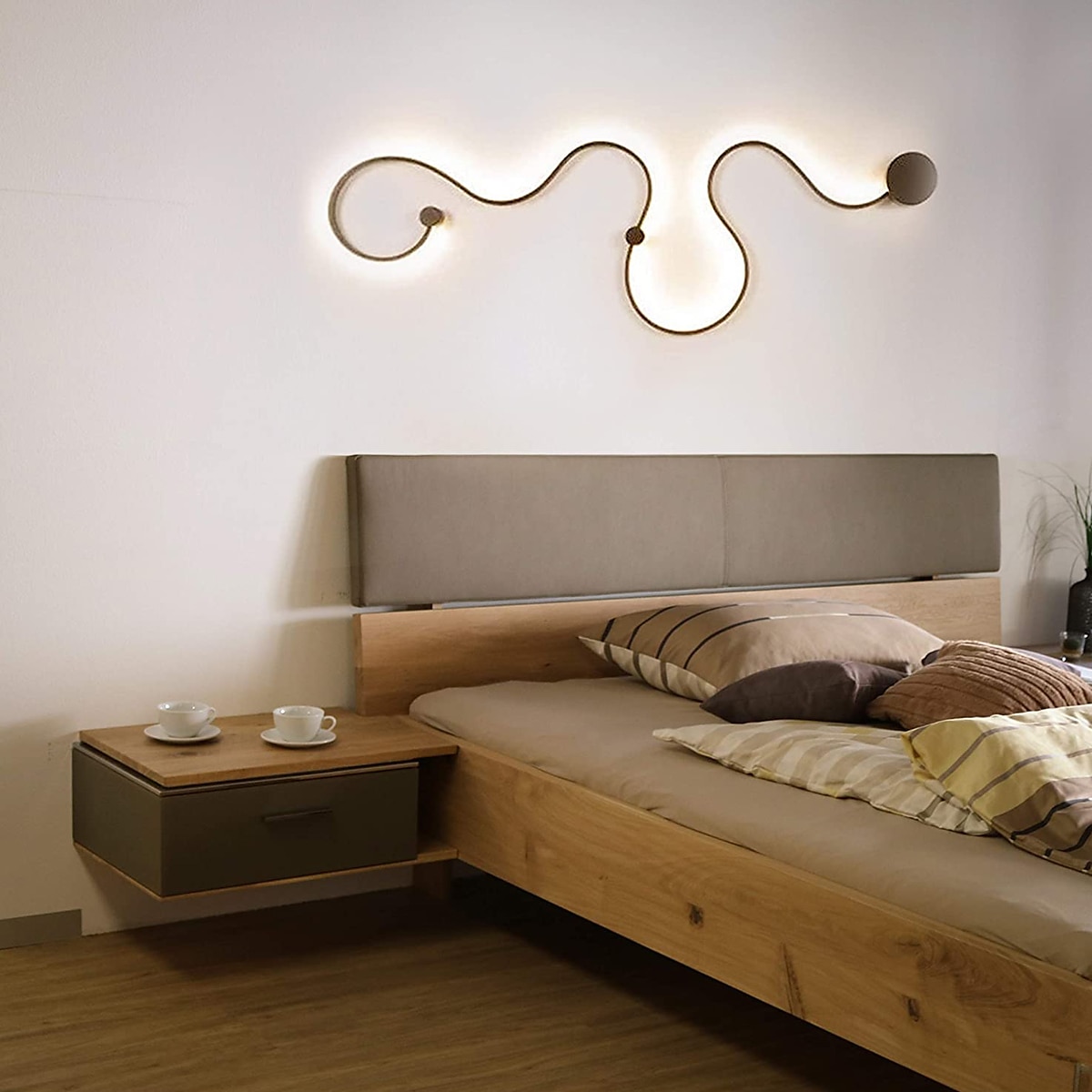 Lightinthebox oogbescherming moderne led wandlampen diy combinatie woonkamer kantoor aluminium wandlamp ip44 30/33/42 w 2025 - $222.11 –P9