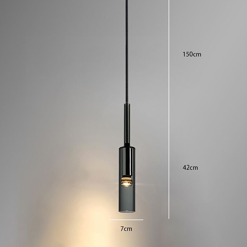Lampadario design singolo 7 cm in vetro elettrolitico led stile nordico 220-240v del 2025 a $160.99 –P1