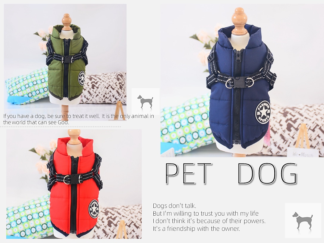 Dog Coat Jacket Dog clothes Winter Reflective Waterproof Warm Breathable Soft Outdoor Dog Clothing 2026 - $28.99 –P14