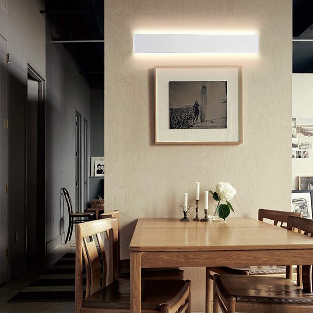 lightinthebox 1-luce 31/46/61cm applique da parete a led antiriflesso design opaco applique da parete per interni apparecchi in stile moderno luci della camera da letto del bagno 10w 16w 22w del 2025 a $42.99 –P3
