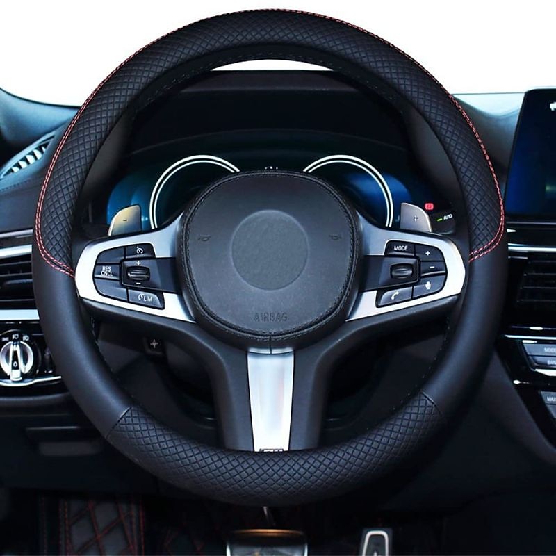 coprivolante per auto in pelle universale antiscivolo da 15 pollici&amp;amplificatore; inodore del 2025 a $27.99 –P15