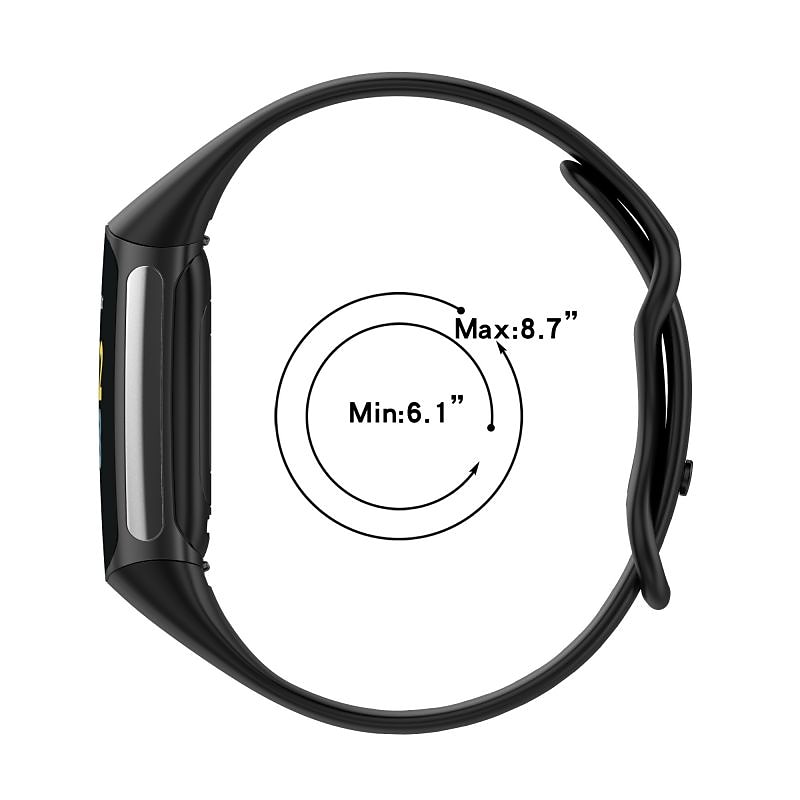 2025年 時計バンド のために Fitbit Charge 5 シリコーン 置換 ストラップ ソフト 高通気性 リストバンド  コレクション – $11.99 –P7