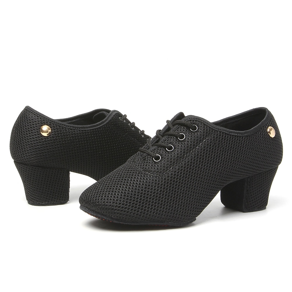 Mulheres Sapatos de Dança Latina Praticar tênis de dança para treinar Treino Espetáculo Sandálias com cadarço Sandálias com tiras Oxford Parte inferior de dois pontos Salto Grosso Dedo Fechado Adulto de 2025 por $46.99 –P15