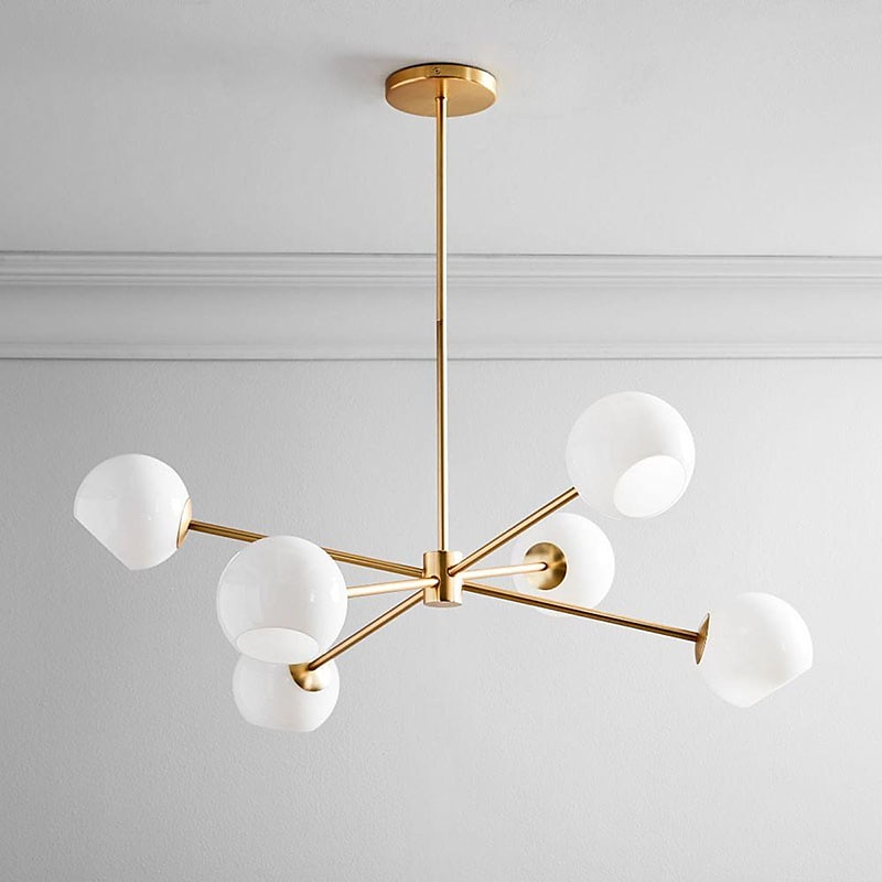 95 cm pingente sputnik design led luzes de montagem embutida led metal galvanizado acabamentos pintados modernos 220-240v de 2025 por $601.99 –P5