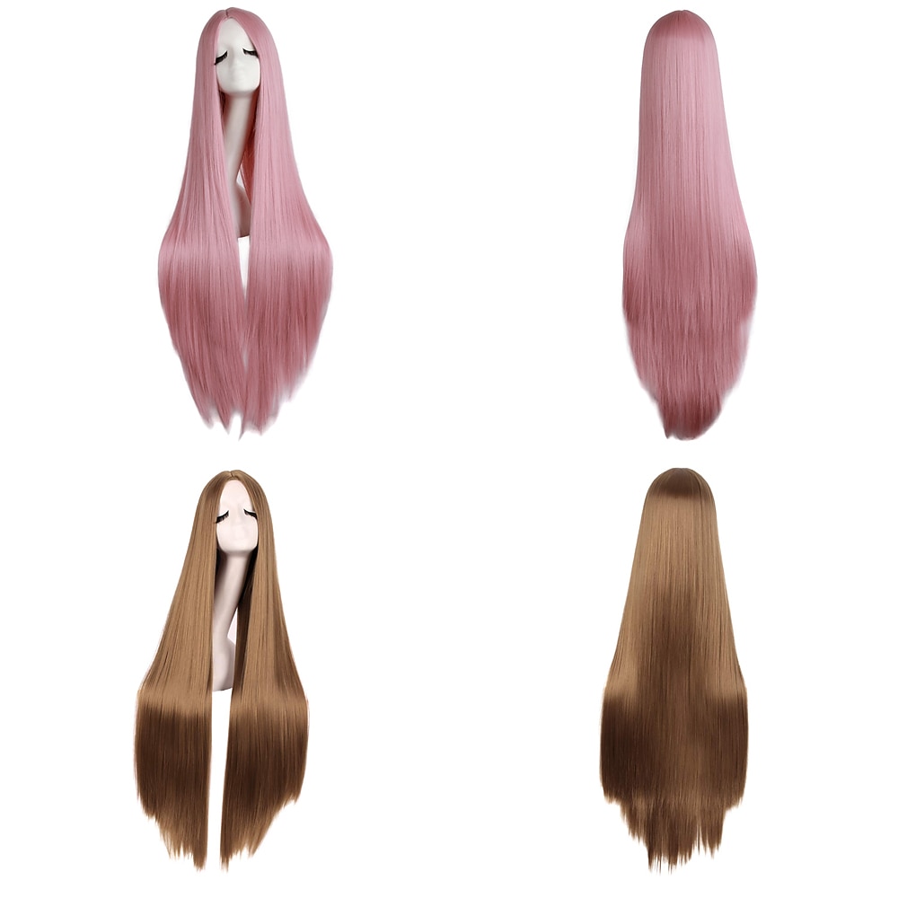 Black Wigs for Women The Addams Family Wig Long Black Wig Cosplay Wig Synthetic Wig Cosplay Wig Long Azure Light Brown Lake Blue Blonde Pink Synthetic Hair 34 Inch Women'S Halloween Wigs 2025 - $20.99 –P8