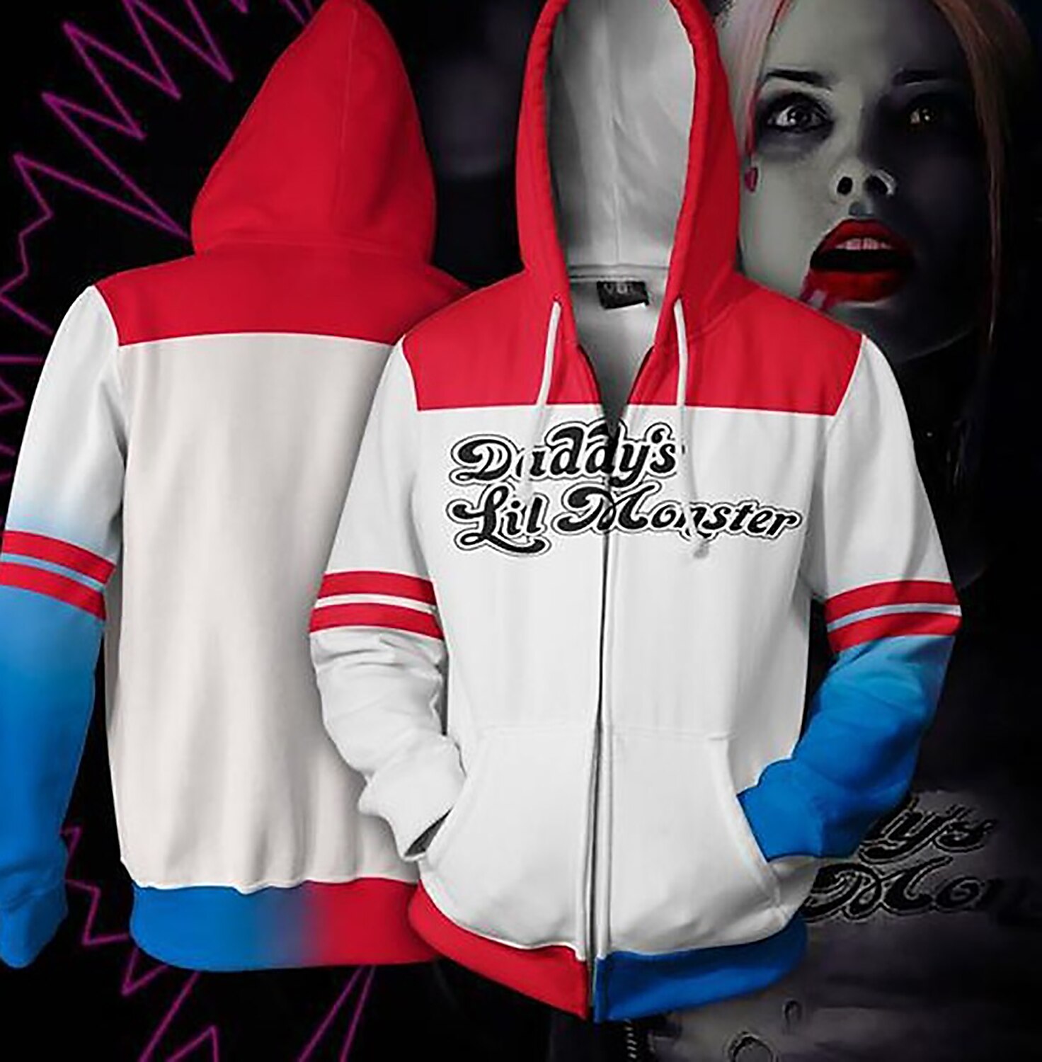 Cosplay Harley Quinn Cosplay Costume Hoodie Back To School Print 3D Printing For Men's Women's Adults' Back To School 2025 - $44.99 –P4