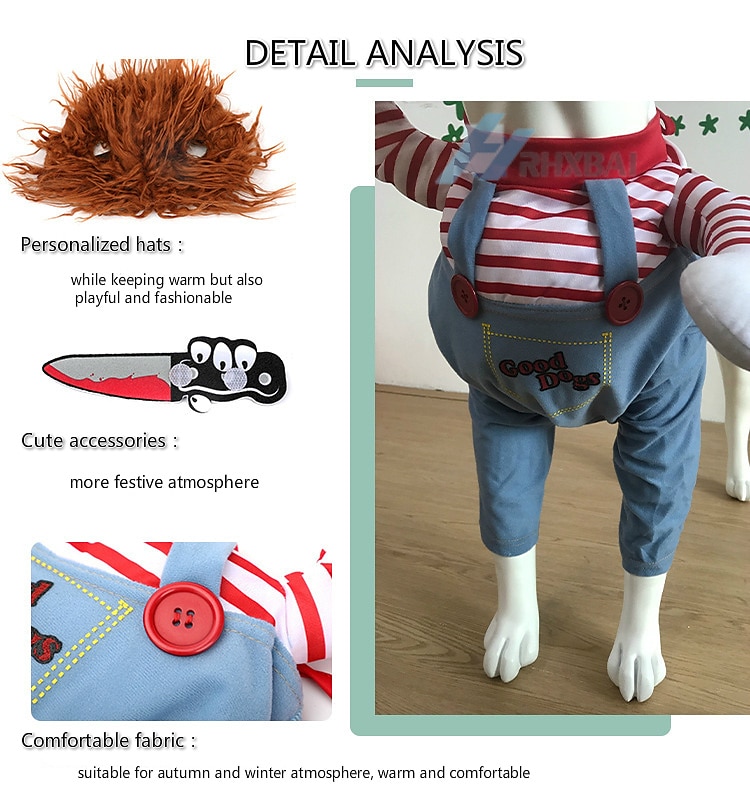hunddräkt,hund katt hundkläder hundkläder valpkläder hundkläder cosplay 1 kostym bomullsblandning hund katt kostym för halloween 2025 - $30.99 –P2