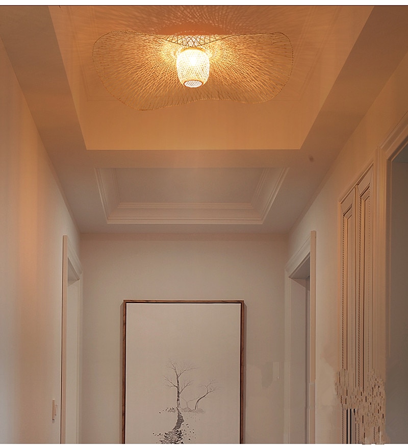 45/65/75 cm design lucerny pod omítku stropní svítidla lakovaná dřevěná/bambusová lampa severský styl 220-240v 2025 - $375.19 –P7