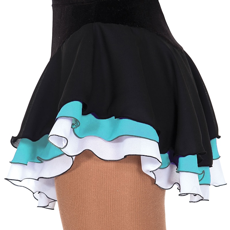 Kűrruha Női Lány Klizanje na ledu Szoknyák Felszerelések Fekete Rózsaszín Piros Spandex Nagy rugalmasságú Edzés Gyakorlat Verseny Kűrruhák Kézzel készített Kollázs Jégkorcsolyázás Műkorcsolyázás 2025 - $27.99 –P5