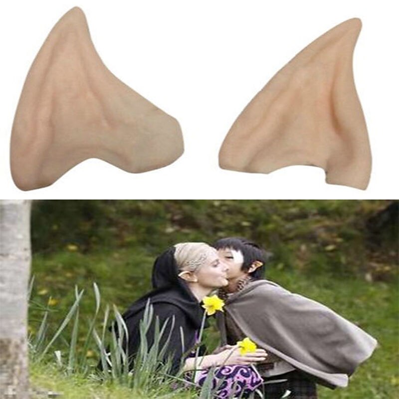 Halloween Elf Half Ears High Quality Latex Fairy Elf Ears Cosplay Accessories Creative Party Props Decoration Supplies 2025 - $6.49 –P1