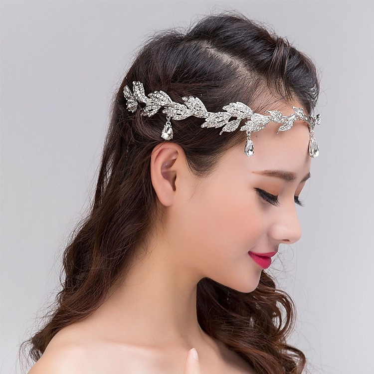 Crystal / Alloy Crown Tiaras / Headpiece with Crystal / Rhinestone 1 PC Wedding / Special Occasion Headpiece 2024 - $19.99 –P4