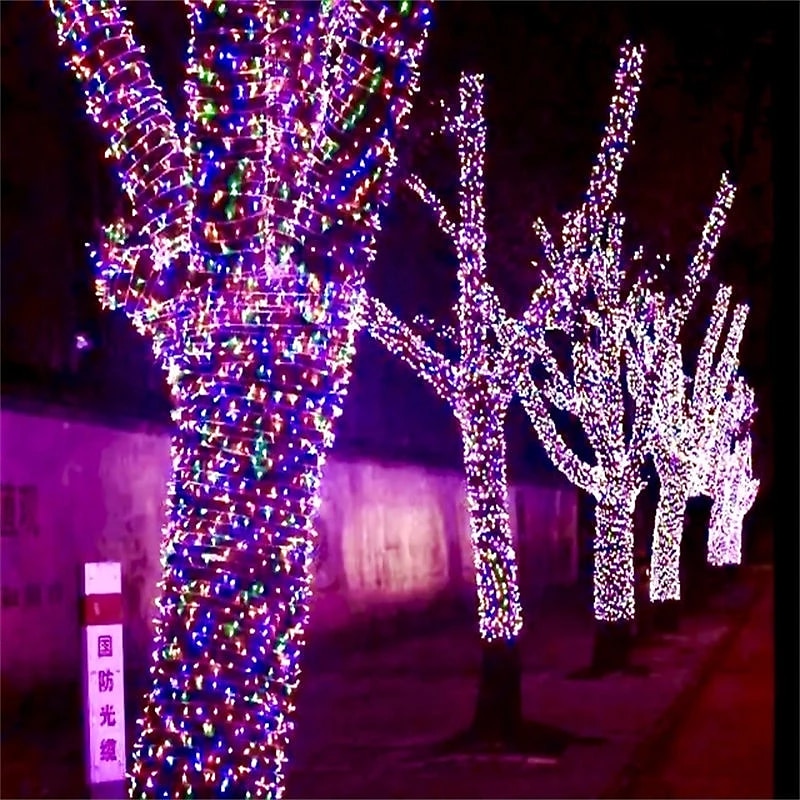 Kültéri Vízálló Napelem LED Füzér Fények 5M-20LEDs 7M-50LEDs 12mM-100LEDs 22M-200LEDs Tündér Fény Ünnepi Világítás Fához Fények Esküvői Party Karácsony/Halloween Kerti Beltéri Kültéri Dekoráció 2025 - $10.99 –P10