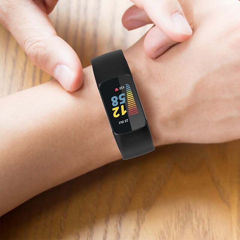 2025年 時計バンド のために Fitbit Charge 5 シリコーン 置換 ストラップ ソフト 高通気性 リストバンド  コレクション – $11.99 –P6