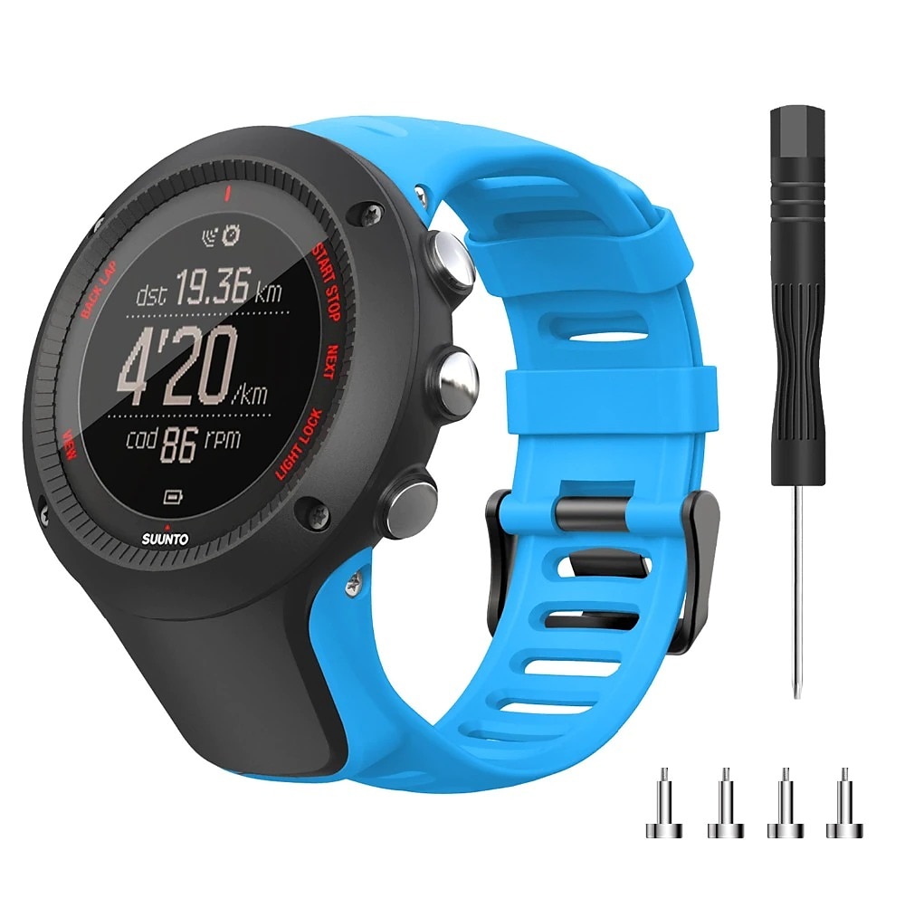 Ремешок для часов для Suunto Ambit 3S 3R 3P 2S 2R 3 2 1 Peak Sport Run силиконовый Замена Ремень Эластичный Дышащий Спортивный ремешок Браслет 2025 - $19.99 –P12