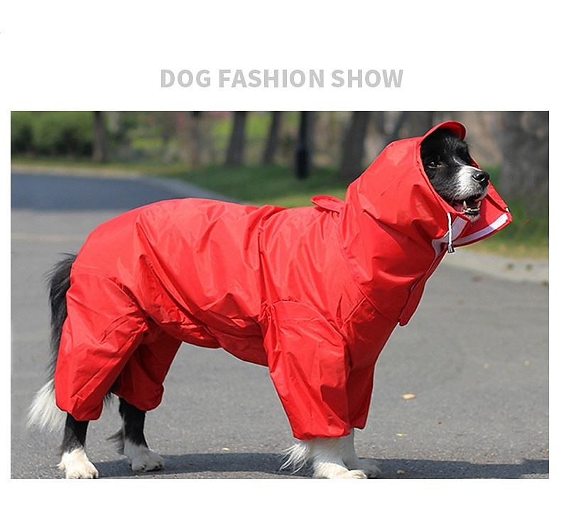 2025年 犬用レインコート オールインクルーシブ 腹開き 中型・大型犬 テディ ビション ゴールデンレトリバー 薩摩 ペット シャム四つ足の服  コレクション – $39.99 –P4