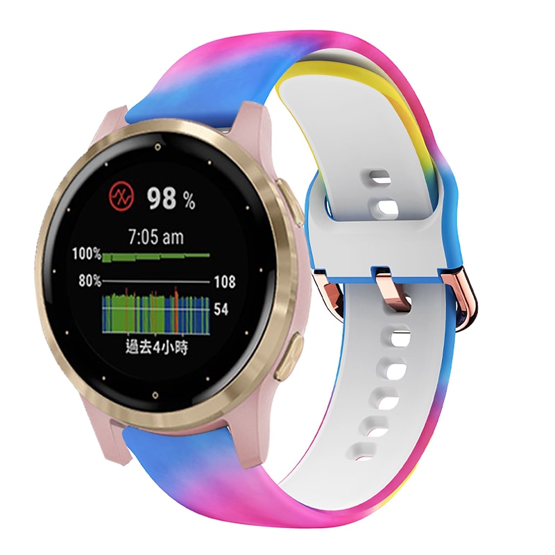 2025年 時計バンド のために ガーミン Forerunner 265S 255S Venu 3S 2S Vivoactive 4S 3S 2S Vivomove 3S 18mm シリコーン 置換 ストラップ 18mm スポーツバンド リストバンド  コレクション – $10.99 –P14