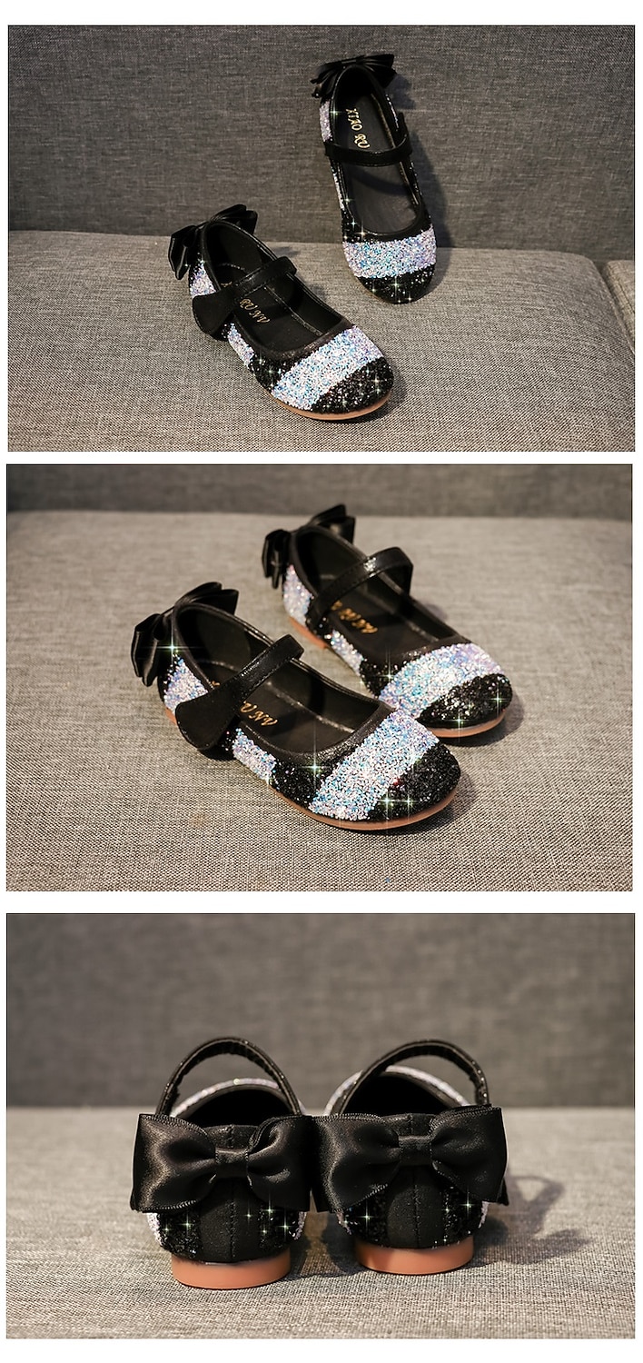 Девочки Обувь для косплэй На плокой подошве блестит Туфли Мери-Джейн Детская праздничная обувь Принцесса обувь Полиуретан Блестящий кристалл с блестками и драгоценными камнями Большие дети (7 2025 - $34.99 –P1