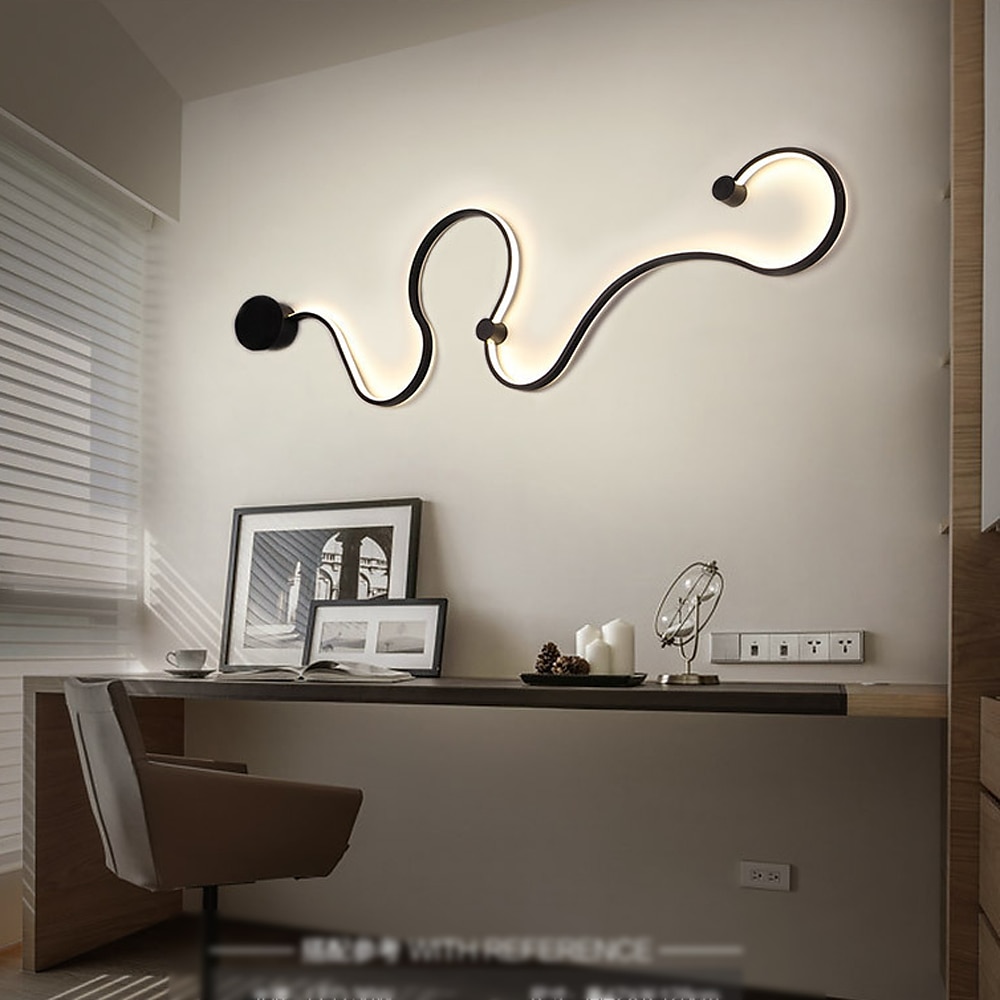 Lightinthebox oogbescherming moderne led wandlampen diy combinatie woonkamer kantoor aluminium wandlamp ip44 30/33/42 w 2025 - $222.11 –P15